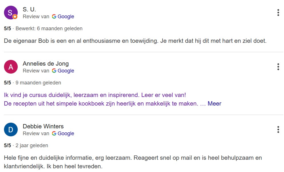 Google Reviews HormoonGrip